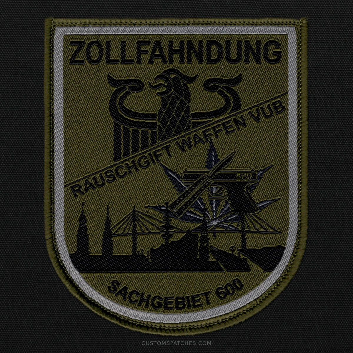 ZOLLFAHNDUNG RAUSCHGIFT WAFFEN VUB SACHGEBIET 600 – Section 600 – Narcotics, Weapons, Prohibitions and Restrictions – Germany – Patch