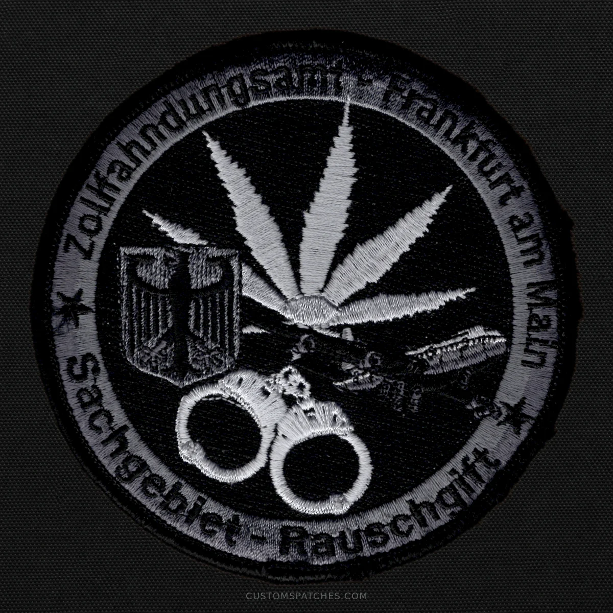 Zollfahndungsamt - Frankfurt am Main Sachgebiet - Rauschgift – Section 600 – Narcotics Investigations Frankfurt am Main – Germany – Patch