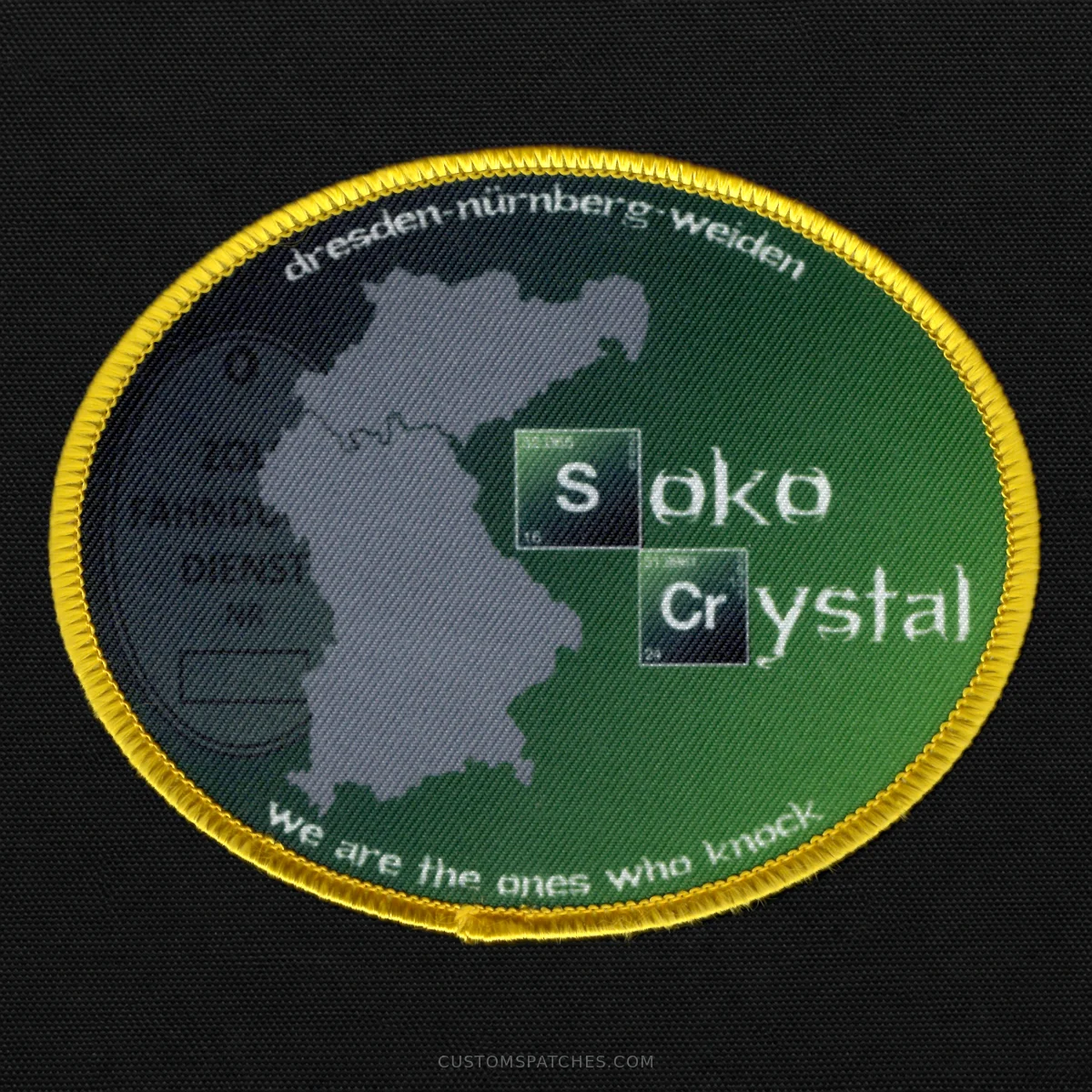 dresden-nürnberg-weiden Soko Crystal we are the ones who knock – Section 500 - Prohibitions and Restrictions - Special Investigation Task Force “Crystal” – Germany – Patch