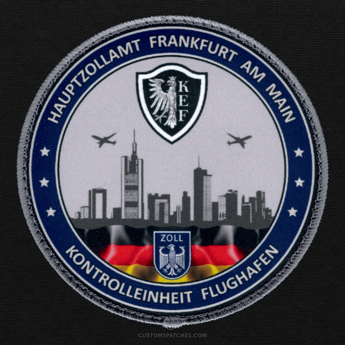 HAUPTZOLLAMT FRANKFURT AM MAIN KONTROLLEINHEIT FLUGHAFEN ZOLL – Airport Control Unit Frankfurt  am Main – Germany – Patch