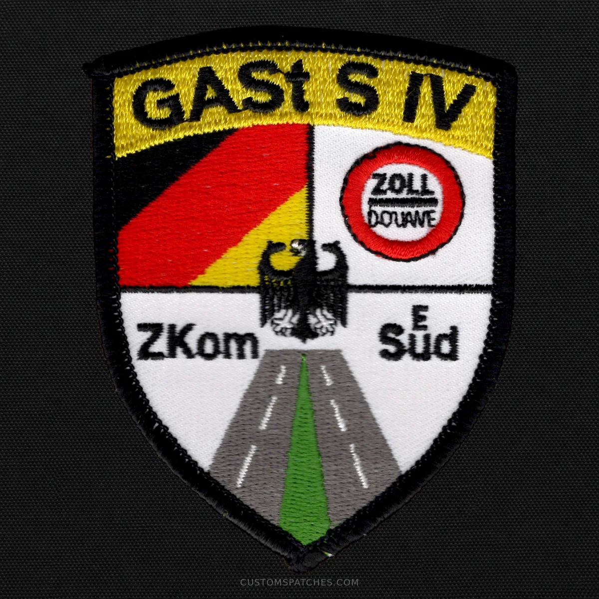 GAST S IV ZKom SuEd ZOLL DOUANE – Customs Commissariat South – Germany – Patch