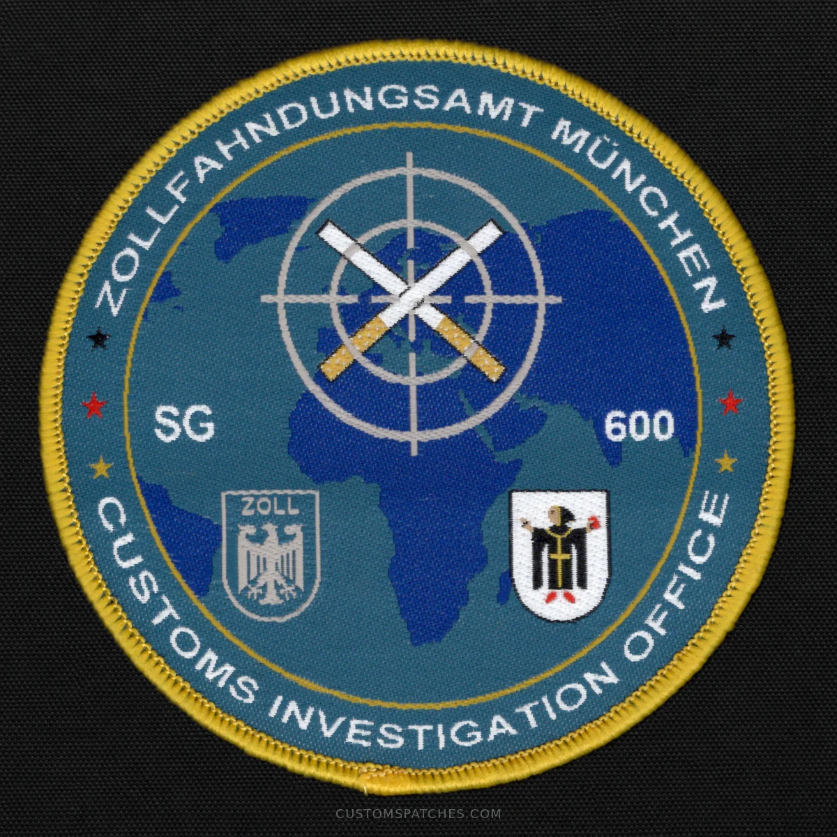 ZOLLFAHNDUNGSAMT MÜNCHEN SG 600 CUSTOMS INVESTIGATION OFFICE – Section 600 - Excise Duties – Germany – Patch