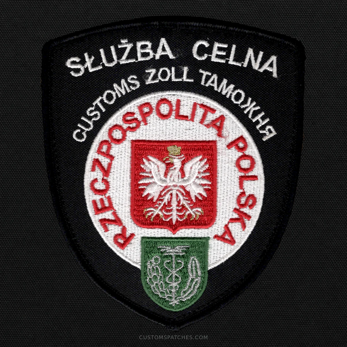 SŁUŻBA CELNA CUSTOMS ZOLL ТАМОЖНЯ RZECZPOSPOLITA POLSKA – Customs Service – Poland – Patch