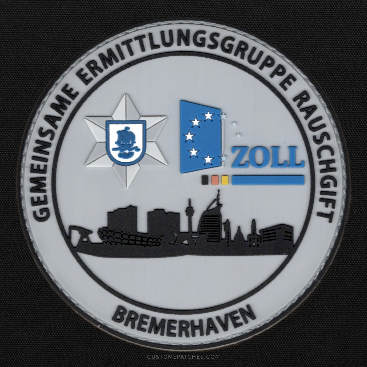 GEMEINSAME ERMITTLUNGSGRUPPE RAUSCHGIFT BREMERHAVEN ZOLL – Section 500 - Joint Narcotics Investigation Group Bremerhaven – Germany – Patch