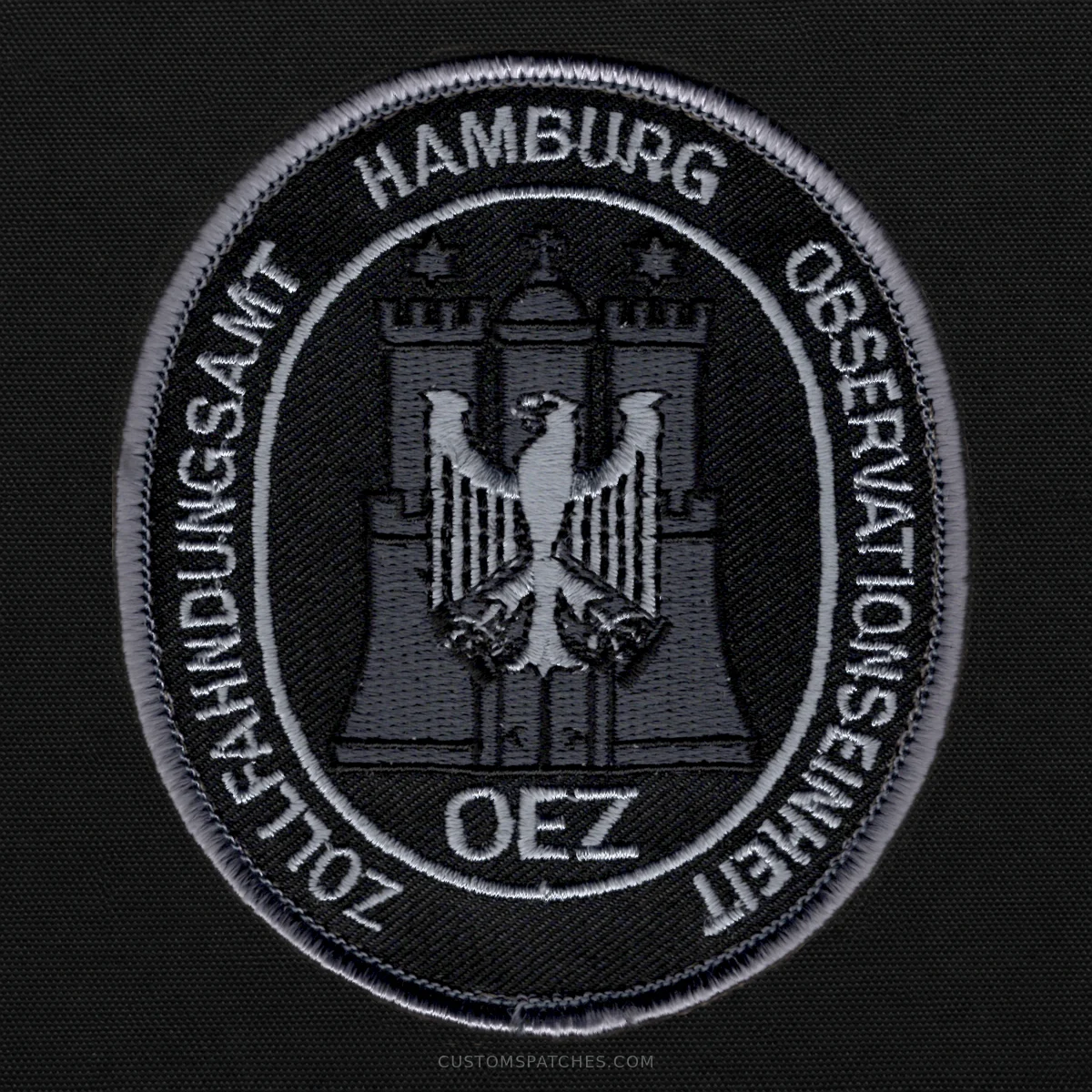 ZOLLFAHNDUNGSAMT HAMBURG OBSERVATIONSEINHEIT OEZ – Section 200 - Customs Surveillance Unit Hamburg – Germany – Patch