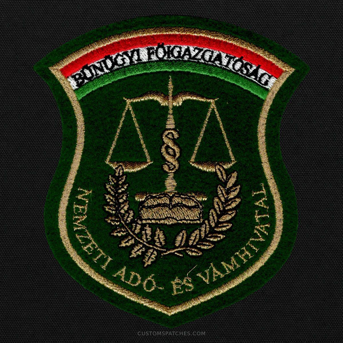 BŰNÜGYI FŐIGAZGATÓSÁG NEMZETI ADÓ- ÉS VÁMHIVATAL – National Tax and Customs Administration – Hungary – Patch