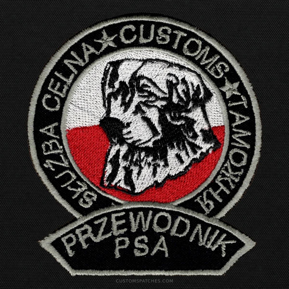 SŁUŻBA CELNA CUSTOMS ТАМОЖНЯ PRZEWODNIK PSA – Customs Service – Poland – Patch