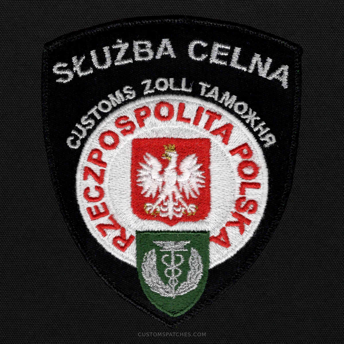 SŁUŻBA CELNA CUSTOMS ZOLL ТАМОЖНЯ RZECZPOSPOLITA POLSKA – Customs Service – Poland – Patch