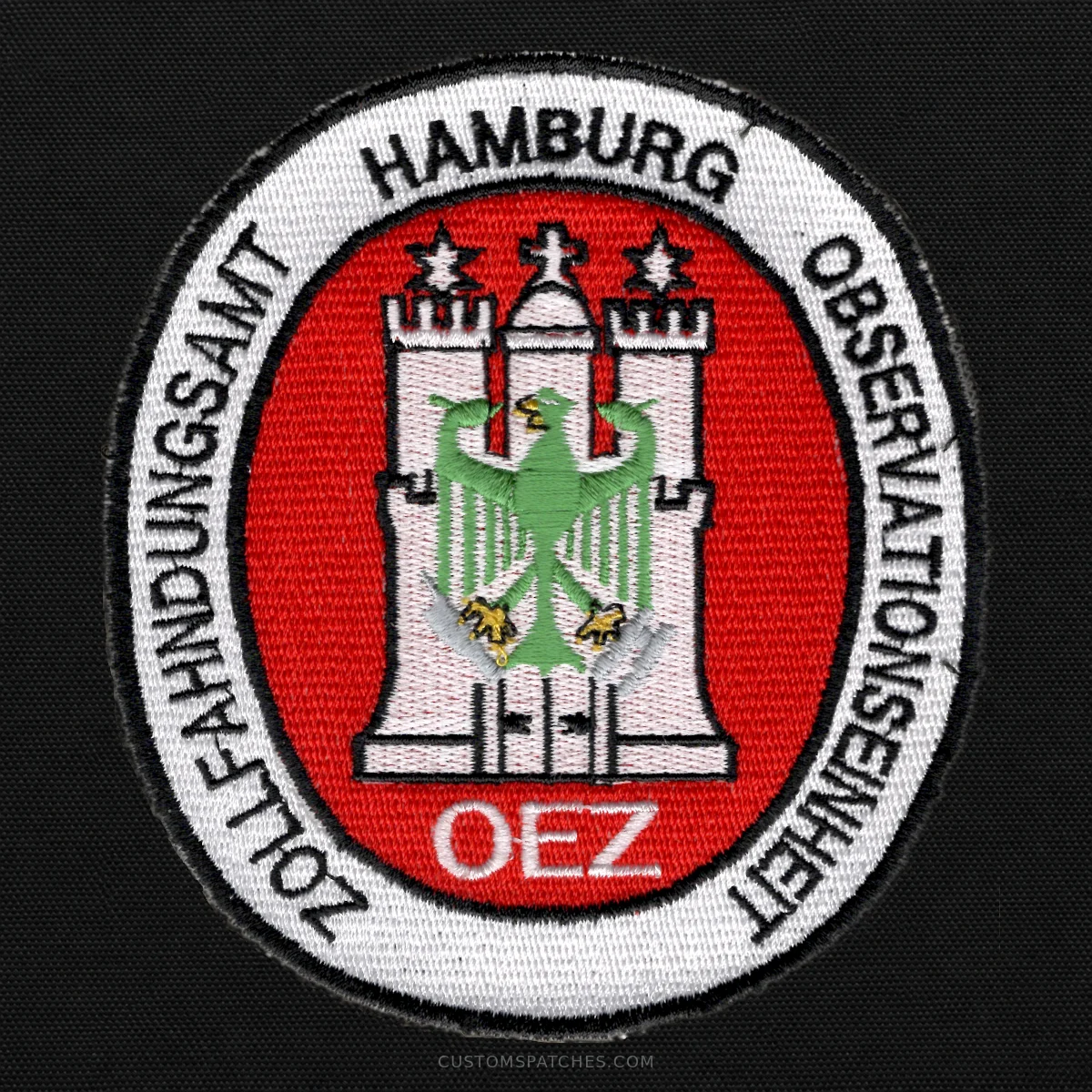 ZOLLFAHNDUNGSAMT HAMBURG OBSERVATIONSEINHEIT OEZ – Section 200 - Customs Surveillance Unit Hamburg – Germany – Patch