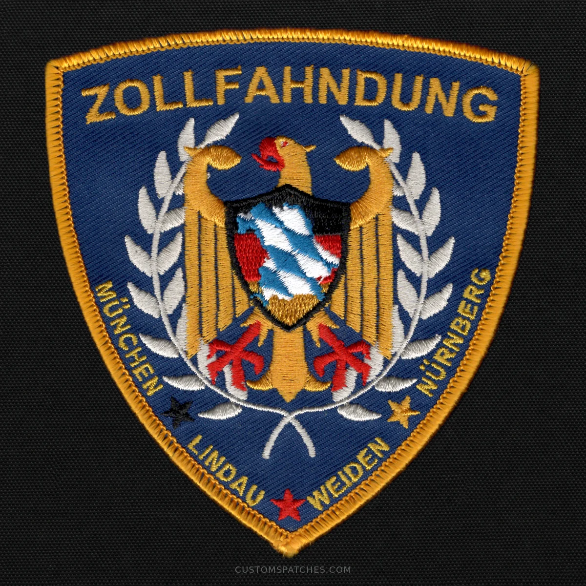 ZOLLFAHNDUNG MÜNCHEN LINDAU WEIDEN NÜRNBERG – Customs Investigation Office Munich – Germany – Patch