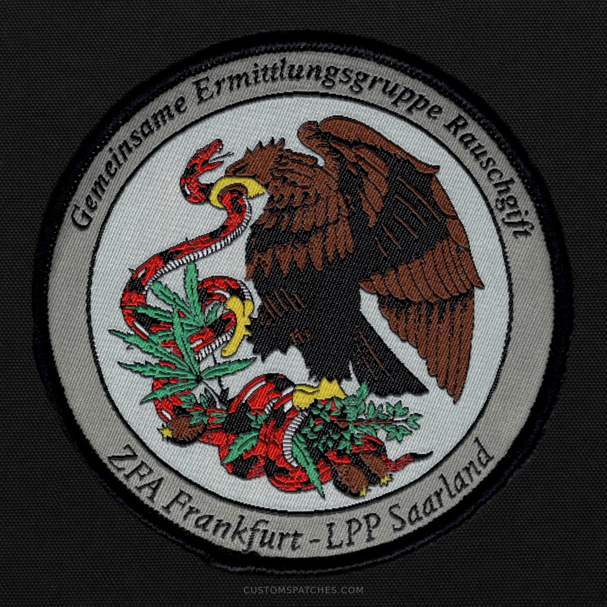 Gemeinsame Ermittlungsgruppe Rauschgift ZFA Frankfurt - LPP Saarland – Sachgebiet 800 - Gemeinsame Ermittlungsgruppe Rauschgift (GER) Saarland – Germany – Patch
