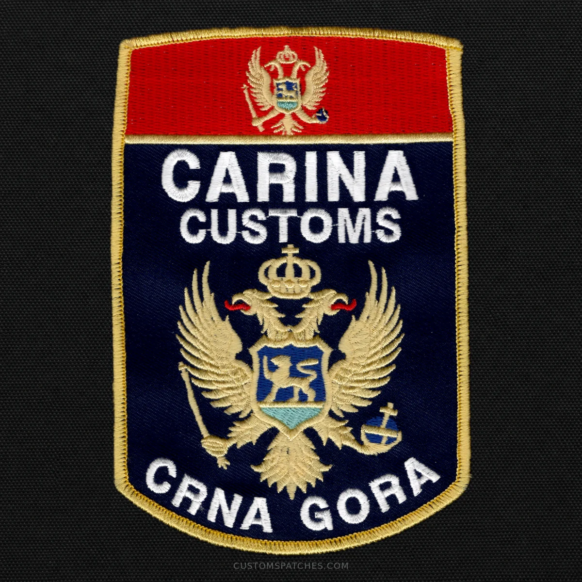 CARINA CUSTOMS CRNA GORA – Customs Administration – Montenegro – Patch