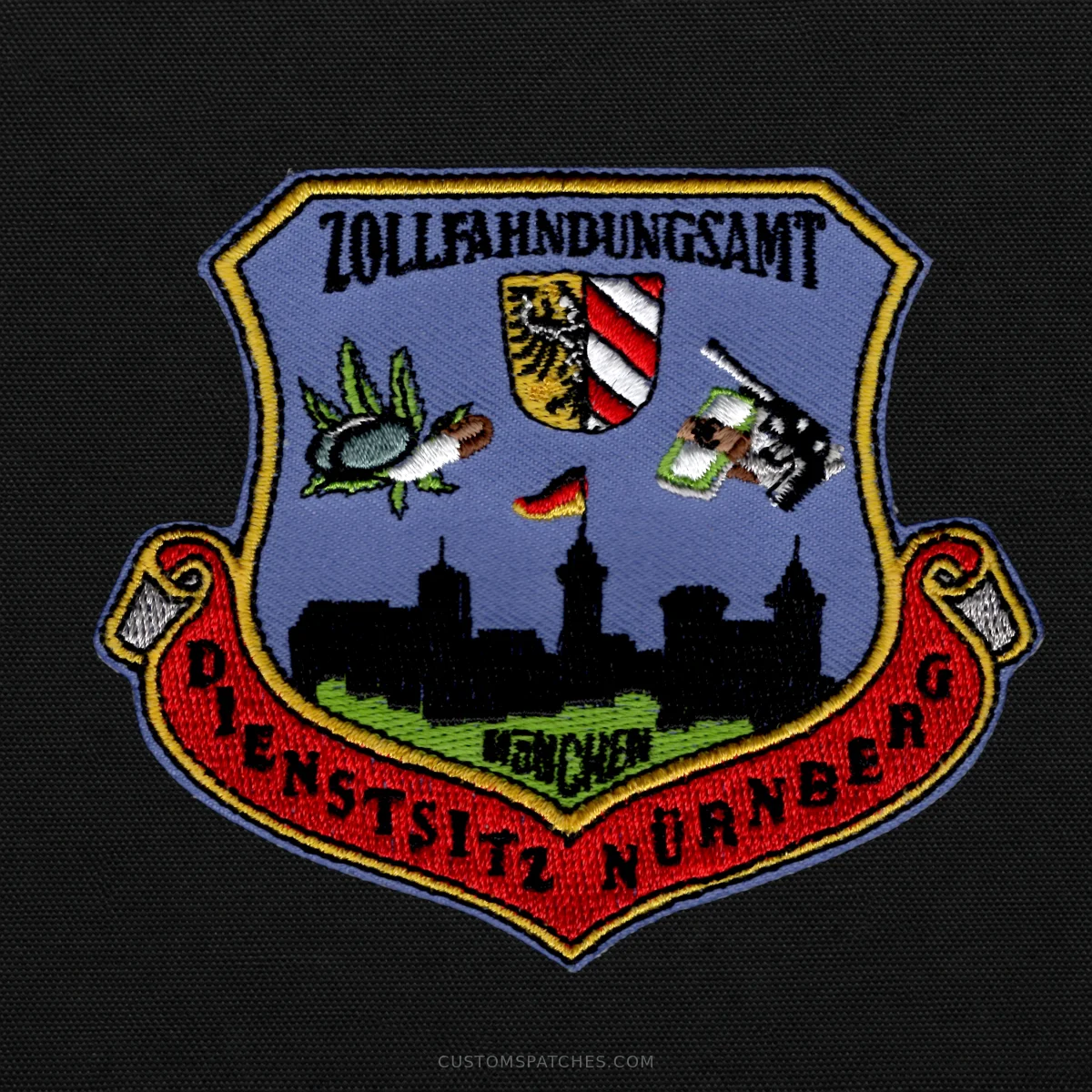 ZOLLFAHNDUNGSAMT MÜNCHEN DIENSTSITZ NÜRNBERG – Nuremberg Office – Germany – Patch