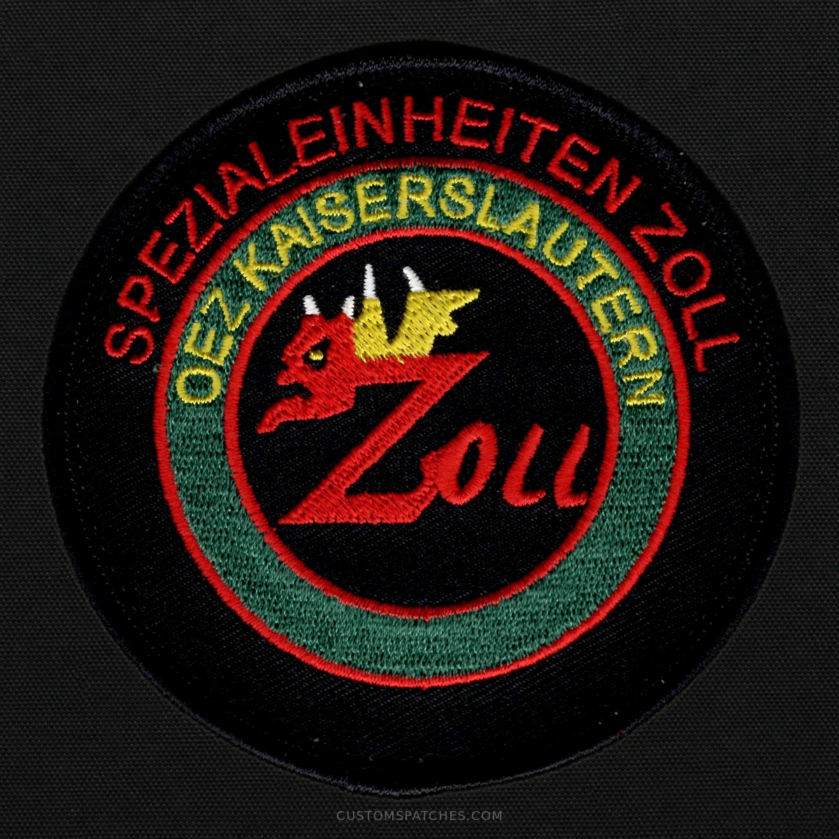 SPEZIALEINHEITEN ZOLL OEZ KAISERSLAUTERN ZOLL – Section 200 - Customs Surveillance Unit Kaiserslautern – Germany – Patch