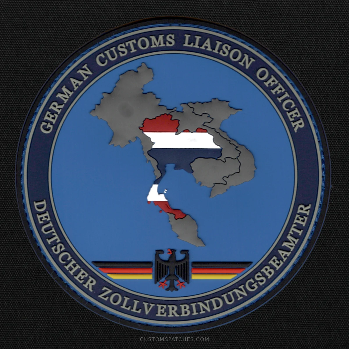 GERMAN CUSTOMS LIAISON OFFICER DEUTSCHER ZOLLVERBINDUNGSBEAMTER – Customs Liaison Officer Bangkok – Germany – Patch