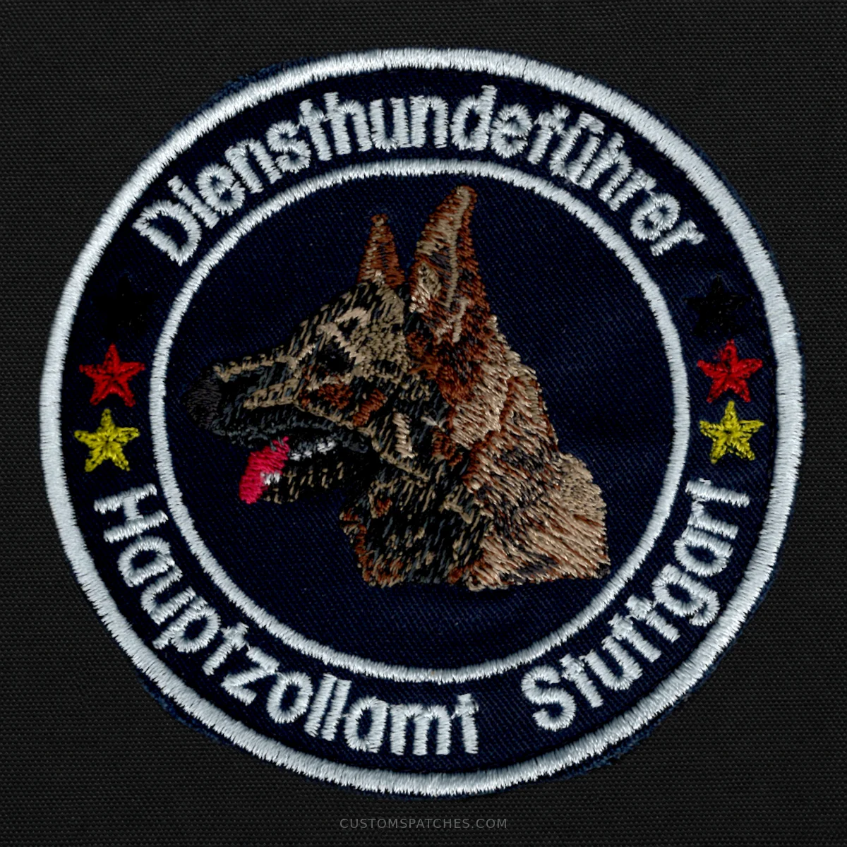 Diensthundeführer ★ Hauptzollamt Stuttgart – Main Customs Office Stuttgart – Germany – Patch