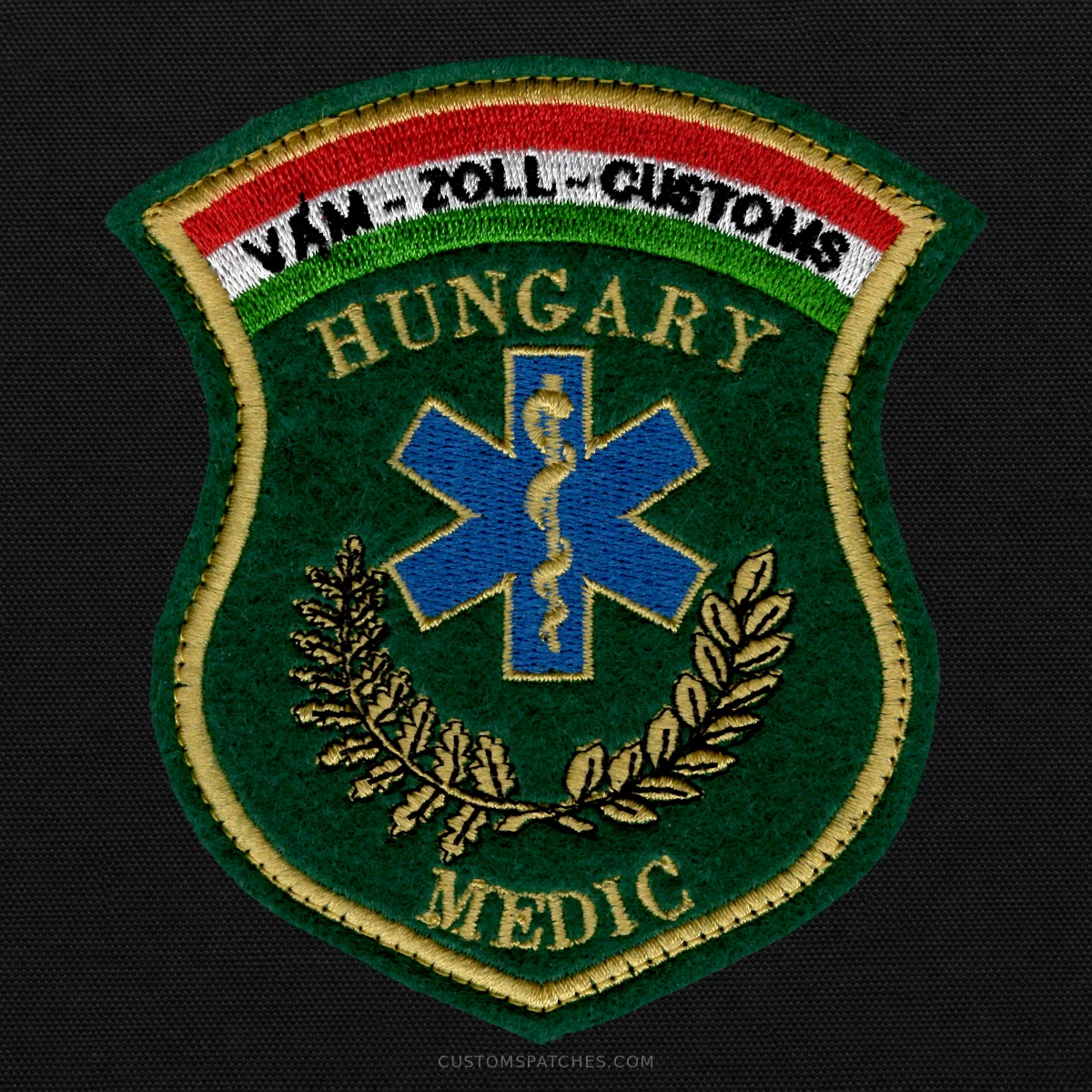 VÁM ZOLL CUSTOMS HUNGARY MEDIC – National Tax and Customs Administration – Hungary – Patch