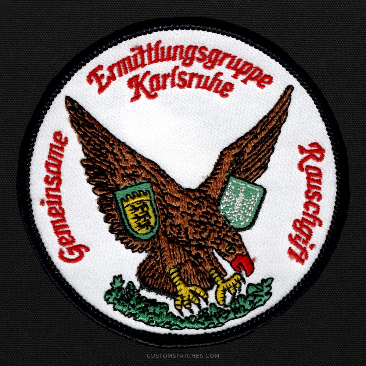 Gemeinsame Ermittlungsgruppe Rauschgift Karlsruhe – Section 800 - Joint Narcotics Investigation Group Karlsruhe – Germany – Patch