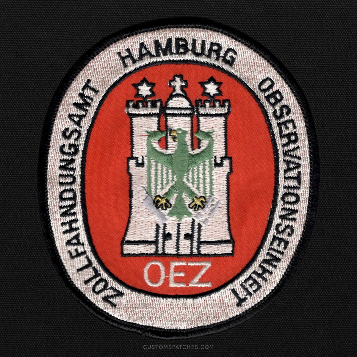 ZOLLFAHNDUNGSAMT HAMBURG OBSERVATIONSEINHEIT OEZ – Section 200 - Customs Surveillance Unit Hamburg – Germany – Patch