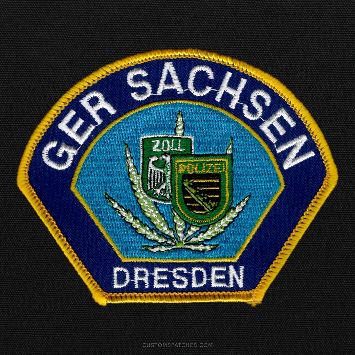 GER SACHSEN DRESDEN ZOLL POLIZEI – Section 500 - Joint Narcotics Investigation Group Saxony – Germany – Patch