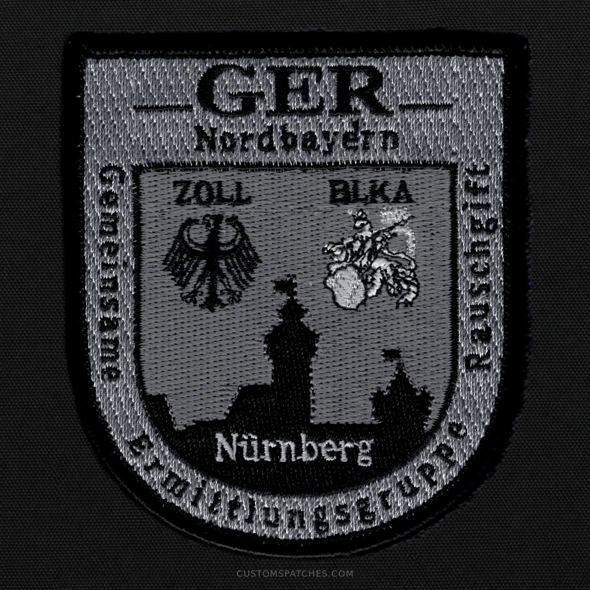 GER Nordbayern Gemeinsame Ermittlungsgruppe Rauschgift Nürnberg – Section 500 - Joint Narcotics Investigation Group Northern Bavaria – Germany – Patch