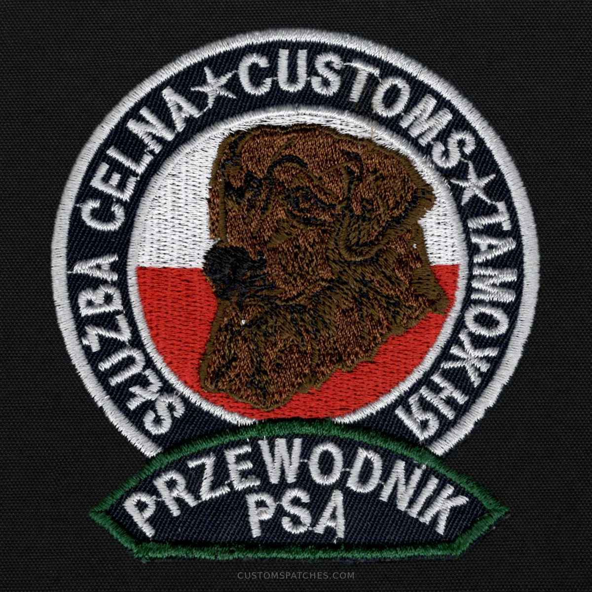 SŁUŻBA CELNA CUSTOMS ТАМОЖНЯ PRZEWODNIK PSA – Customs Service – Poland – Patch