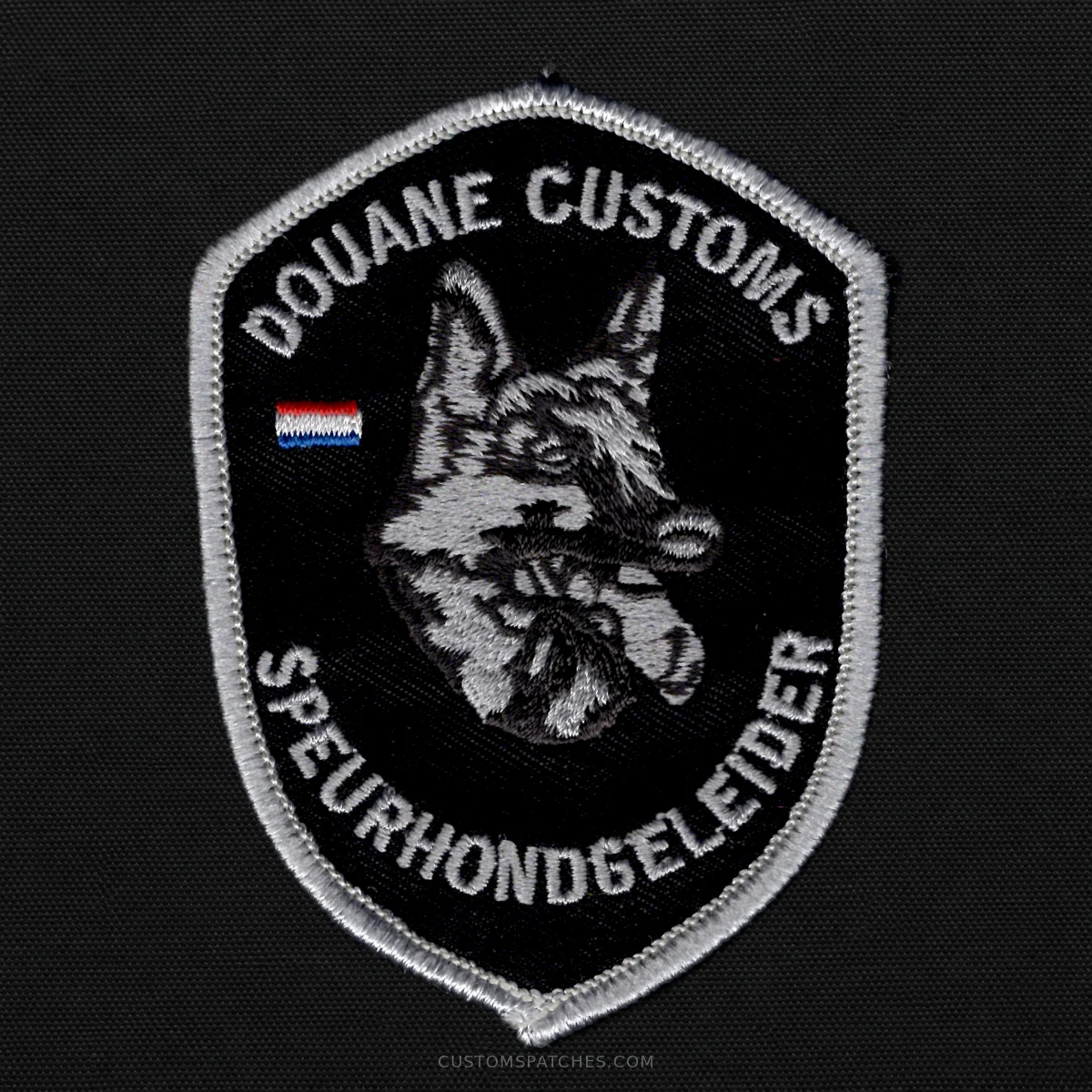 DOUANE CUSTOMS SPEURHONDGELEIDER – Customs Administration of The Netherlands – Netherlands – Patch