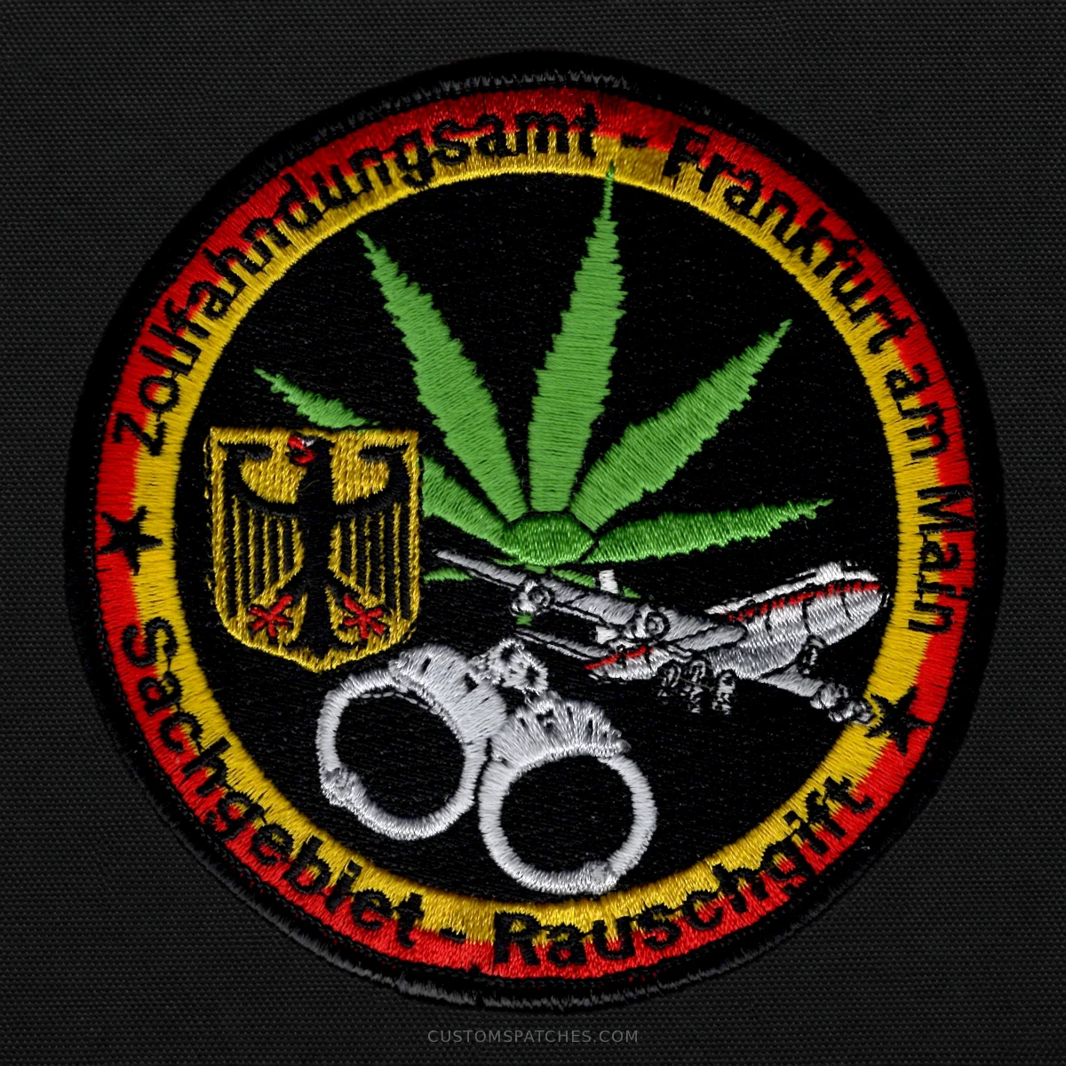 Zollfahndungsamt - Frankfurt am Main Sachgebiet - Rauschgift – Section 600 – Narcotics Investigations Frankfurt am Main – Germany – Patch