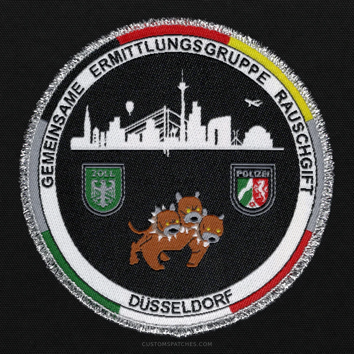 GEMEINSAME ERMITTLUNGSGRUPPE RAUSCHGIFT DÜSSELDORF ZOLL POLIZEI – Section 600 - Joint Narcotics Investigation Group Düsseldorf – Germany – Patch