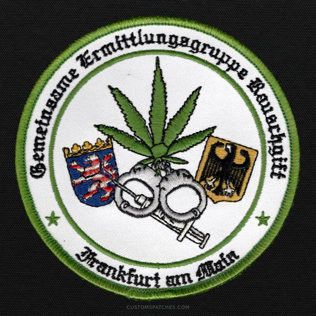 Gemeinsame Ermittlungsgruppe Rauschgift Frankfurt am Main – Section 800 - Joint Narcotics Investigation Group Frankfurt am Main – Germany – Patch