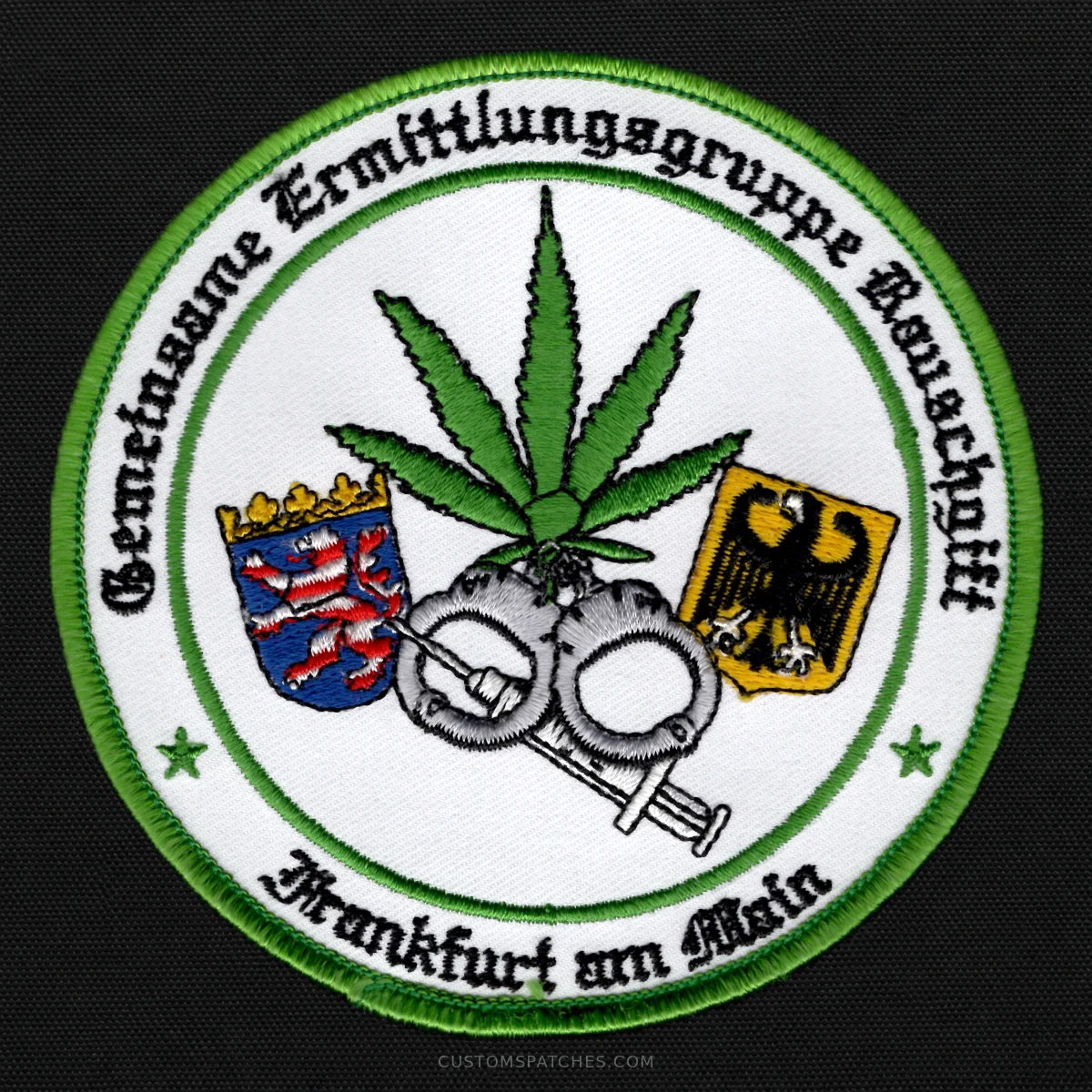 Gemeinsame Ermittlungsgruppe Rauschgift Frankfurt am Main – Section 800 - Joint Narcotics Investigation Group Frankfurt am Main – Germany – Patch