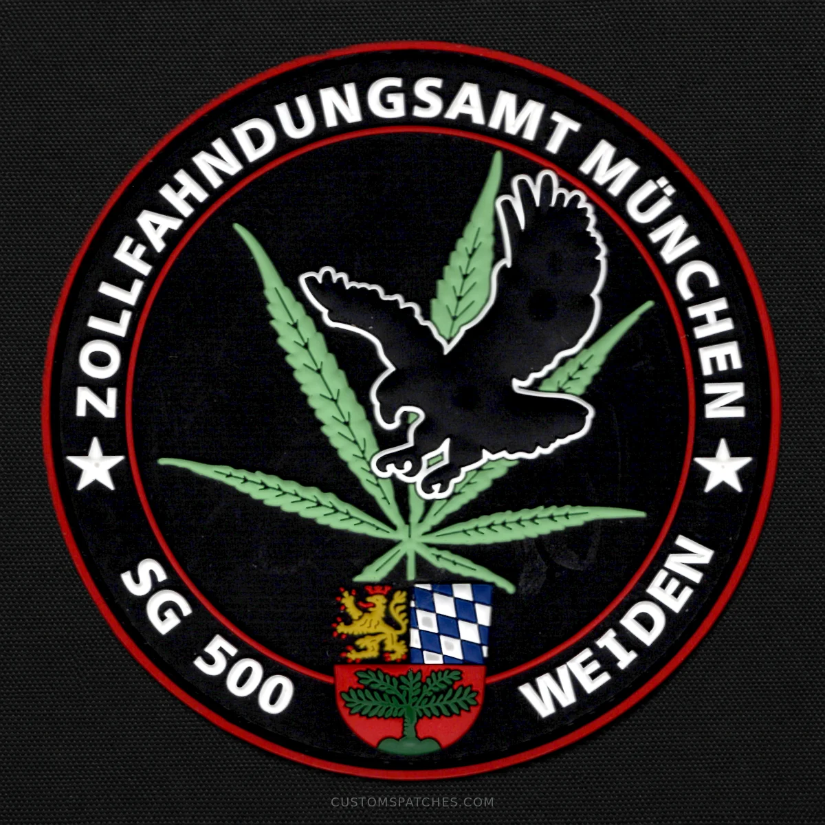 ZOLLFAHNDUNGSAMT MÜNCHEN SG 500 WEIDEN – Section 500 – Narcotics Investigations Weiden – Germany – Patch