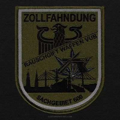 ZOLLFAHNDUNG RAUSCHGIFT WAFFEN VUB SACHGEBIET 600 – Section 600 – Narcotics, Weapons, Prohibitions and Restrictions – Germany – Patch