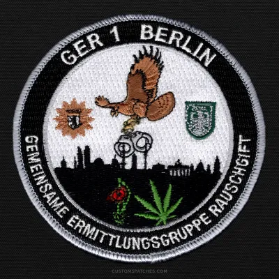 GER 1 BERLIN GEMEINSAME ERMITTLUNGSGRUPPE RAUSCHGIFT – Section 600 - Joint Narcotics Investigation Group 1 Berlin – Germany – Patch
