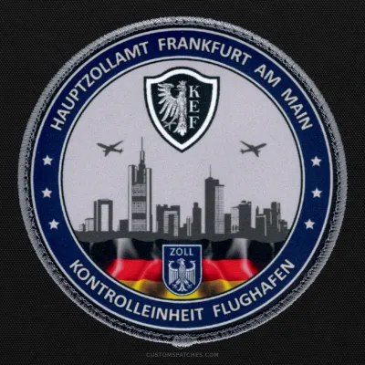 HAUPTZOLLAMT FRANKFURT AM MAIN KONTROLLEINHEIT FLUGHAFEN ZOLL – Airport Control Unit Frankfurt  am Main – Germany – Patch