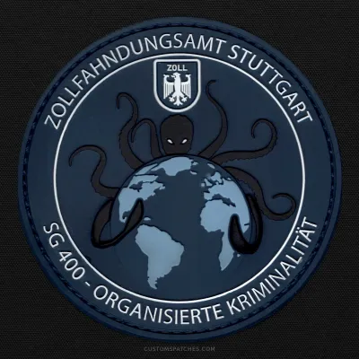 ZOLLFAHNDUNGSAMT STUTTGART SG 400 - ORGANISIERTE KRIMINALITÄT – Section 400 - Organized Crime – Germany – Patch