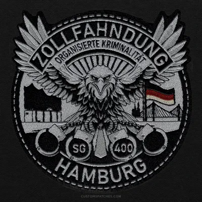 ZOLLFAHNDUNG HAMBURG ORGANISIERTE KRIMINALITÄT SG 400 – Section 400 - Organized Crime – Germany – Patch