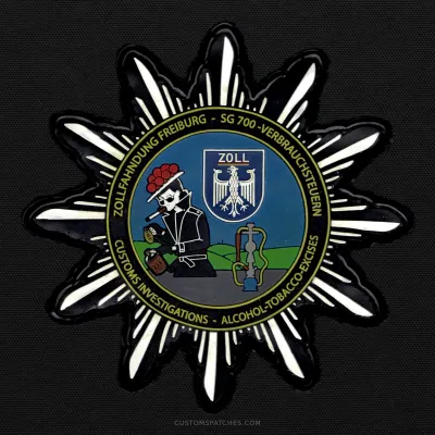 ZOLLFAHNDUNG FREIBURG - SG 700 -VERBRAUCHSTEUERN CUSTOMS INVESTIGATIONS - ALCOHOL-TOBACCO-EXCISES – Section 700 - Excise Duties Investigations Freiburg – Germany – Patch