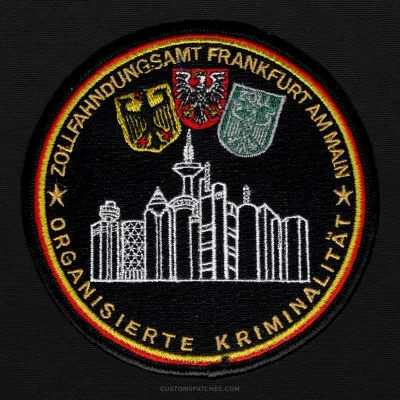 ZOLLFAHNDUNGSAMT FRANKFURT AM MAIN ORGANISIERTE KRIMINALITÄT – Section 400 - Organized Crime – Germany – Patch