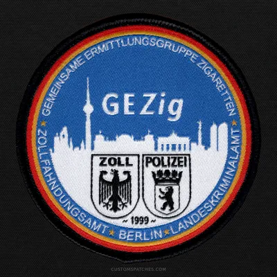 GEMEINSAME ERMITTLUNGSGRUPPE ZIGARETTEN ZOLLFAHNDUNGSAMT BERLIN LANDESKRIMINALAMT GE Zig ZOLL POLIZEI 1999 – Section 500 – Joint Cigarette Investigation Group Berlin – Germany – Patch