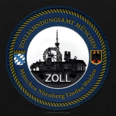 ZOLLFAHNDUNGSAMT MÜNCHEN München Lindau Nürnberg Weiden – Customs Investigation Office Munich – Germany – Patch