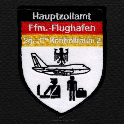 Hauptzollamt Ffm.-Flughafen Sg. "C" Kontrollraum 2 – Control Zone 2 – Germany – Patch