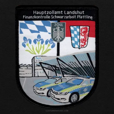 Hauptzollamt Landshut Finanzkontrolle Schwarzarbeit Plattling ZOLL – Germany – Patch