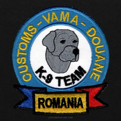 CUSTOMS VAMA DOUANE K9 TEAM  ROMANIA – Customs Canine Units – Romania – Patch
