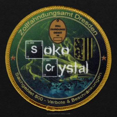 Zollfahndungsamt Dresden Sachgebiet 500 - Verbote & Beschränkungen Soko Crystal – Section 500 - Prohibitions and Restrictions - Special Investigation Task Force “Crystal” – Germany – Patch