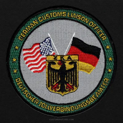 GERMAN CUSTOMS LIAISON OFFICER DEUTSCHER ZOLLVERBINDUNGSBEAMTER – Customs Liaison Officer Washington – Germany – Patch