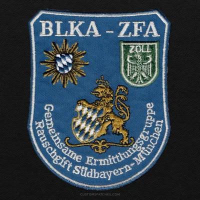 BLKA - ZFA Gemeinsame Ermittlungsgruppe Rauschgift Südbayern - München – Section 500 - Joint Narcotics Investigation Group Southern Bavaria – Germany – Patch
