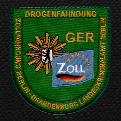 DROGENFAHNDUNG ZOLLFAHNDUNGSAMT BERLIN-BRANDENBURG LANDESKRIMINALAMT BERLIN GER ZOLL – Section 600 - Joint Narcotics Investigation Group Berlin – Germany – Patch