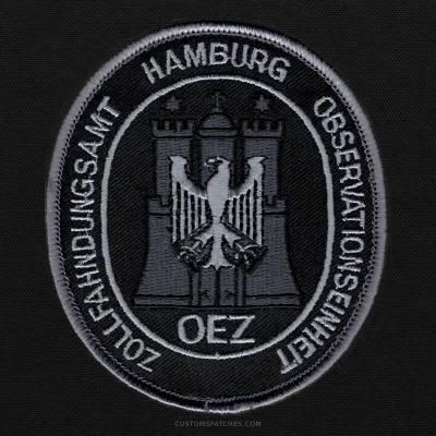 ZOLLFAHNDUNGSAMT HAMBURG OBSERVATIONSEINHEIT OEZ – Section 200 - Customs Surveillance Unit Hamburg – Germany – Patch
