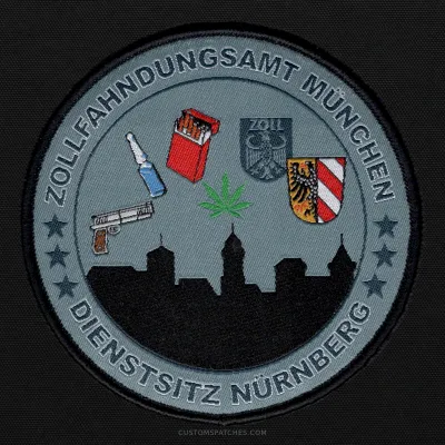 ZOLLFAHNDUNGSAMT MÜNCHEN DIENSTSITZ NÜRNBERG – Nuremberg Office – Germany – Patch